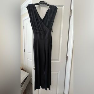 Cabi pleated sleeveless jumpsuit